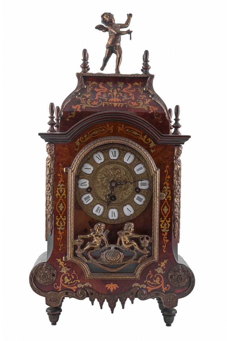 Vintage Clock With Statues